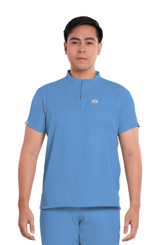 Twill Custom Fit Mandarin Men Scrub Top