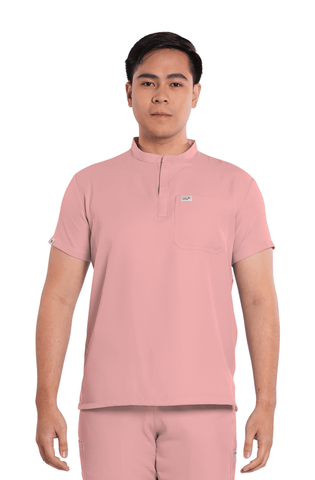Twill Custom Fit Mandarin Men Scrub Top