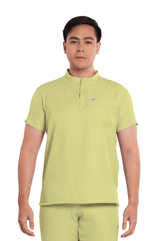 Twill Custom Fit Mandarin Men Scrub Top