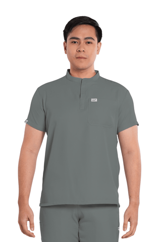 Twill Mandarin Men Scrub Top