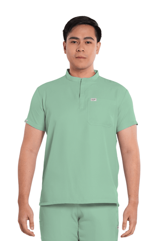 Twill Mandarin Men Scrub Top