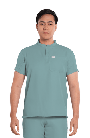 Twill Mandarin Men Scrub Top