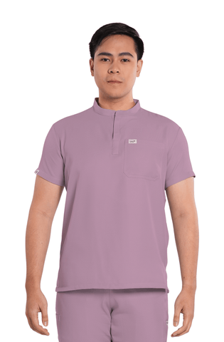 Twill Custom Fit Mandarin Men Scrub Top