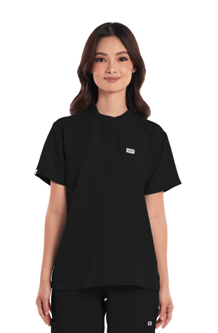 Twill Custom Fit Mandarin Women Scrub Top