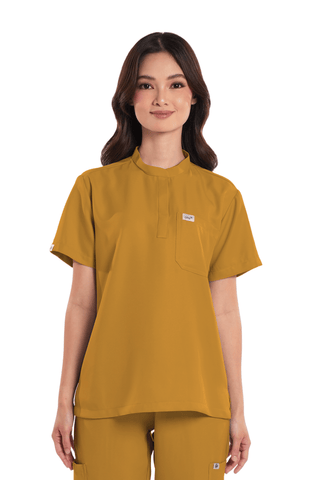 Twill Mandarin Women Scrub Top