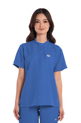 Twill Custom Fit Mandarin Women Scrub Top