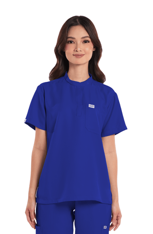 Twill Mandarin Women Scrub Top