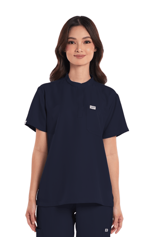 Twill Mandarin Women Scrub Top