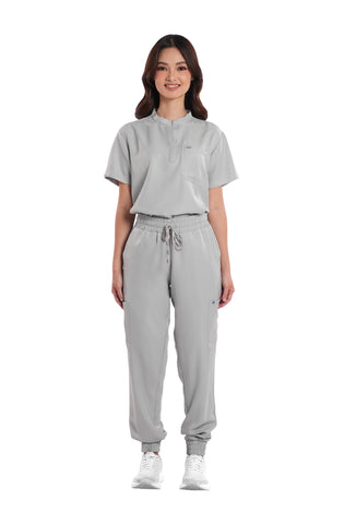 Twill Mandarin Women Scrub Top