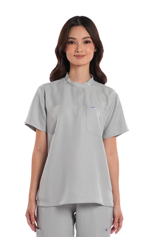 Twill Mandarin Women Scrub Top