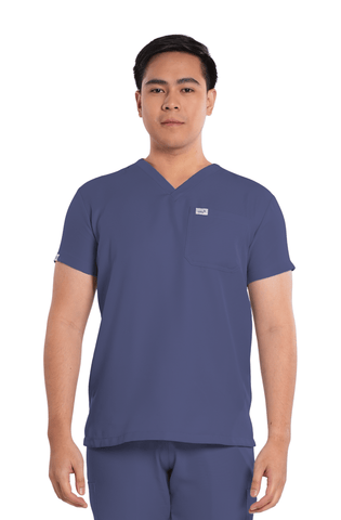 Twill V-Neck Men Scrub Top