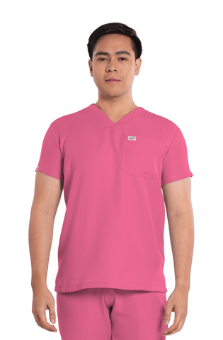 Twill Custom Fit V-Neck Men Scrub Top