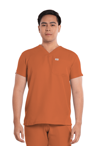 Twill Custom Fit V-Neck Men Scrub Top