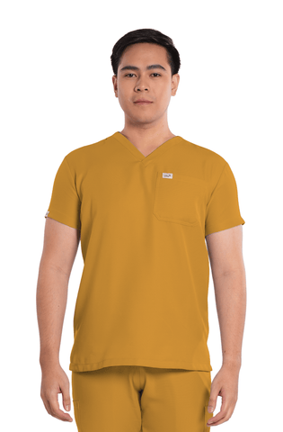 Twill V-Neck Men Scrub Top