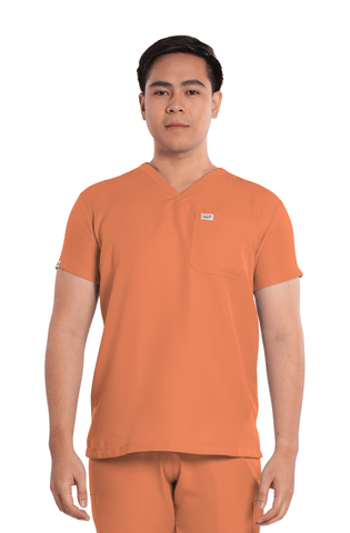 Twill V-Neck Men Scrub Top