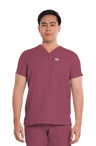 Twill V-Neck Men Scrub Top