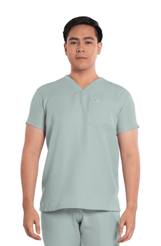 Twill V-Neck Men Scrub Top