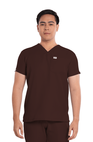 Twill V-Neck Men Scrub Top