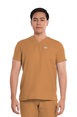 Twill Custom Fit V-Neck Men Scrub Top