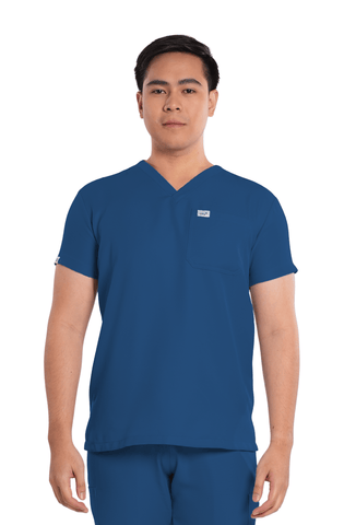 Twill V-Neck Men Scrub Top