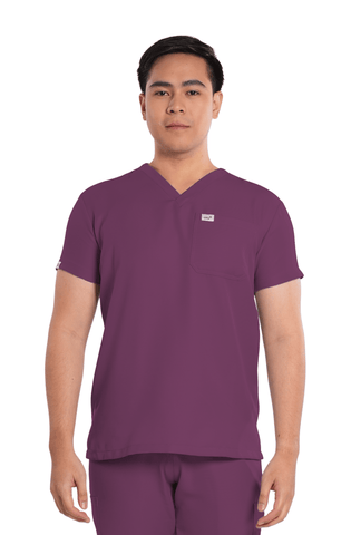 Twill Custom Fit V-Neck Men Scrub Top