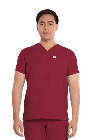 Twill Custom Fit V-Neck Men Scrub Top
