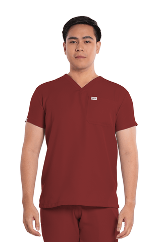 Twill V-Neck Men Scrub Top
