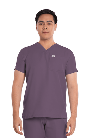 Twill V-Neck Men Scrub Top