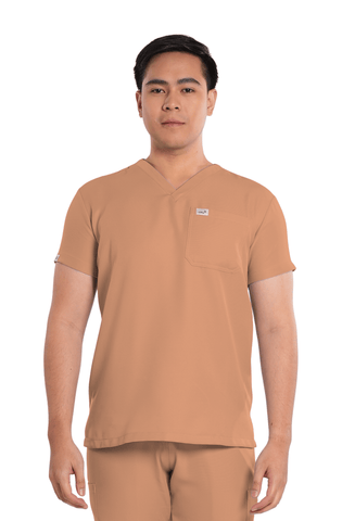 Twill V-Neck Men Scrub Top