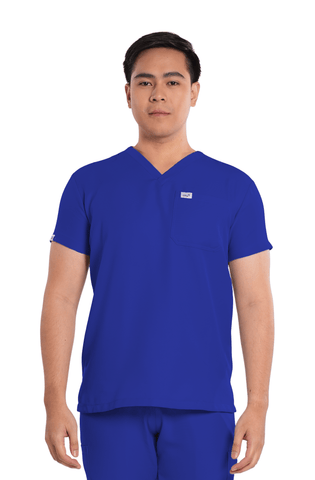 Twill V-Neck Men Scrub Top