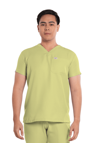 Twill V-Neck Men Scrub Top