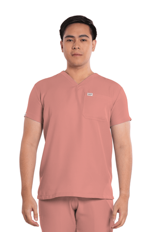 Twill V-Neck Men Scrub Top
