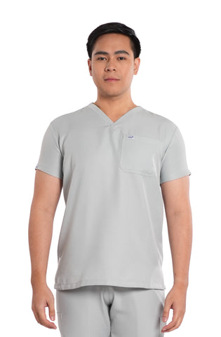 Twill Custom Fit V-Neck Men Scrub Top