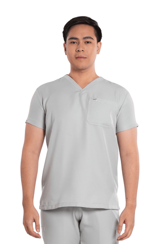 Twill V-Neck Men Scrub Top