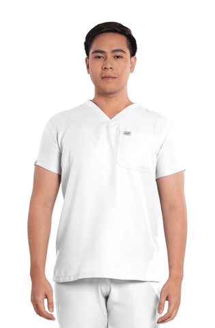 Twill V-Neck Men Scrub Top