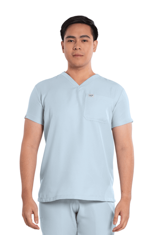 Twill V-Neck Men Scrub Top