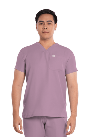 Twill V-Neck Men Scrub Top