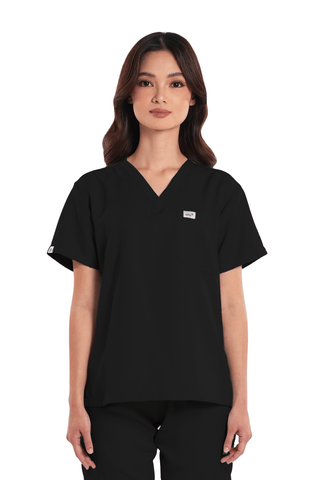 Twill Custom Fit V-Neck Women Scrub Top