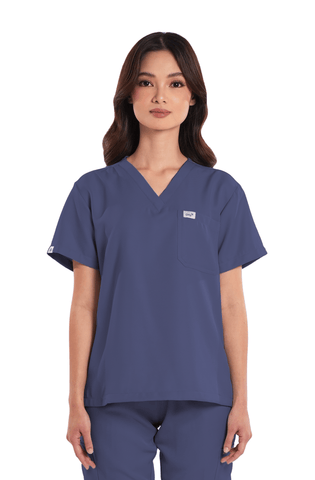Twill V-Neck Women Scrub Top