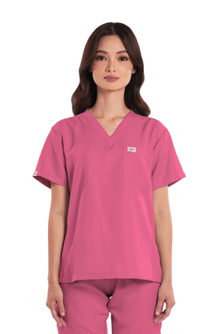 Twill Custom Fit V-Neck Women Scrub Top