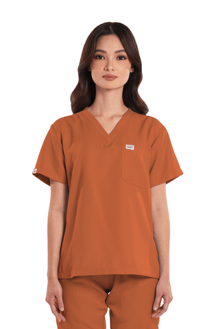 Twill Custom Fit V-Neck Women Scrub Top
