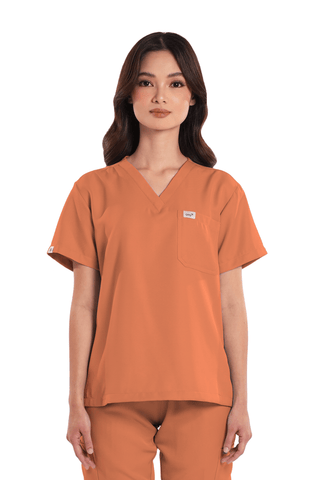 Twill Custom Fit V-Neck Women Scrub Top
