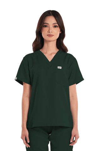 Twill Custom Fit V-Neck Women Scrub Top
