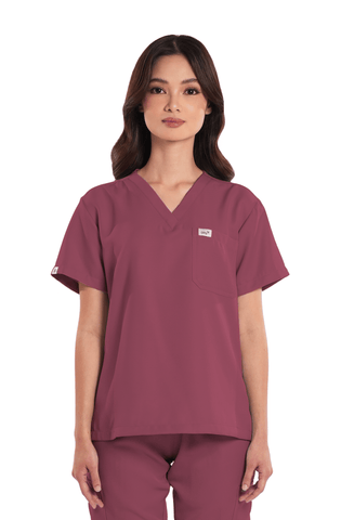 Twill V-Neck Women Scrub Top