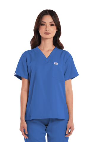 Twill Custom Fit V-Neck Women Scrub Top