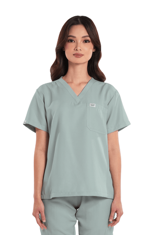 Twill V-Neck Women Scrub Top