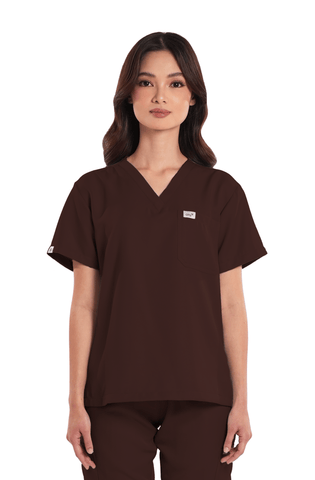 Twill Custom Fit V-Neck Women Scrub Top
