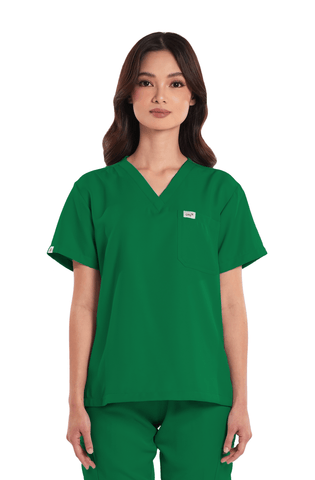 Twill V-Neck Women Scrub Top