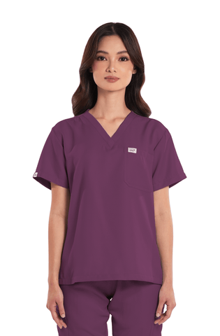 Twill V-Neck Women Scrub Top
