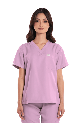 Twill V-Neck Women Scrub Top
